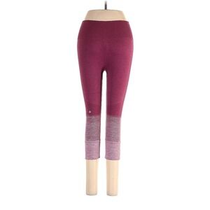 Lululemon Athletica burgundy Crop Leggings Athletic Pants Activewear‎